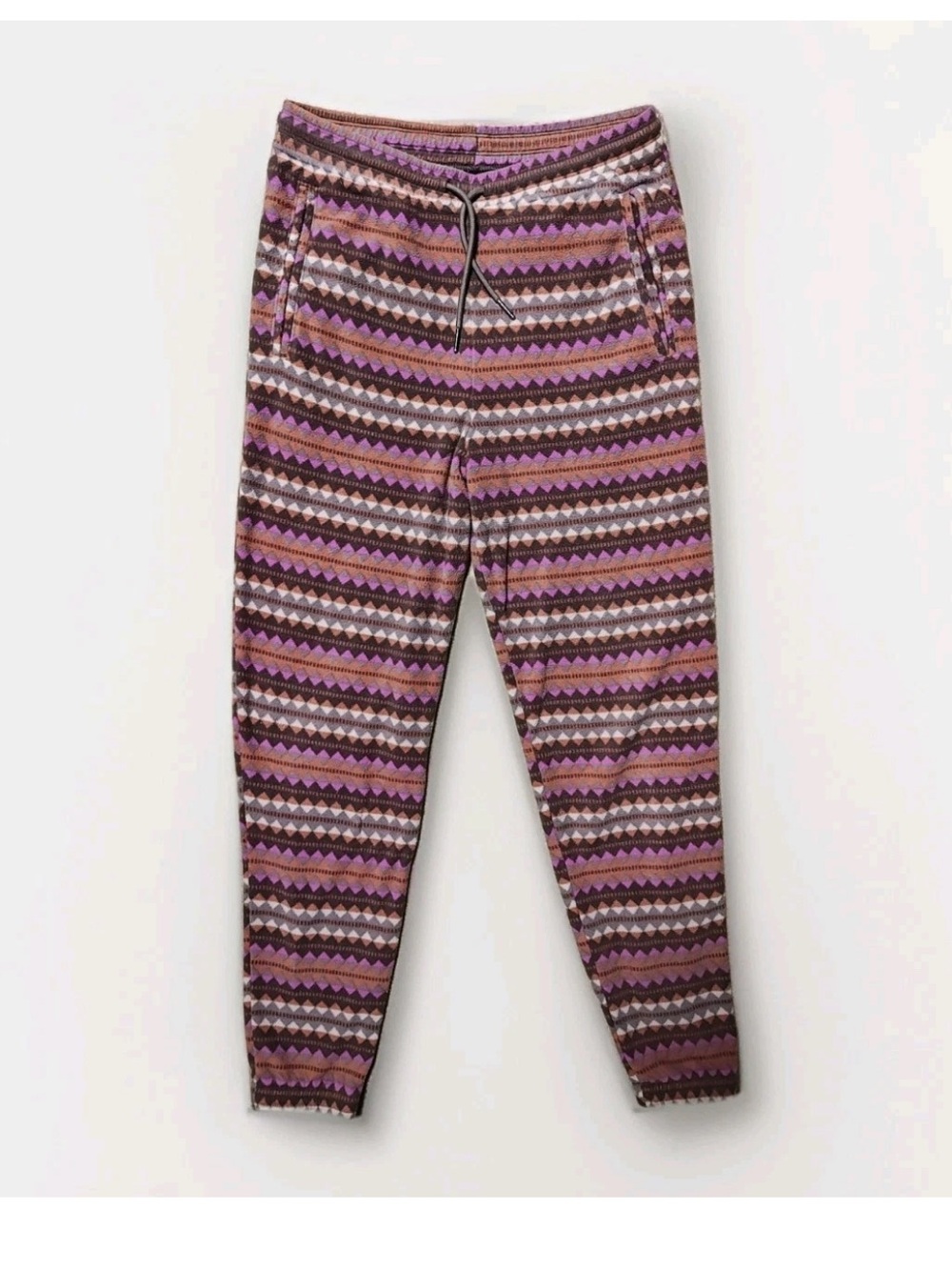 Patagonia Micro D Jogger Synchilla Fleece Pants Women's Aztec Diamond Sz Medium - Picture 3 of 5